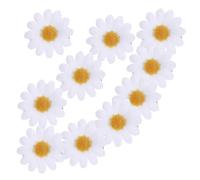 FRCOLOR 12pcs Artificial White Daisy Hair Clips for Women and Girls Flower Barrettes for Weddings and Parties Cute Floral Accessories