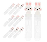 FRCOLOR 12pcs Bunny Bubble Wands for Lightweight Animal-shaped Bubble Tubes Easy to Use Party Favors for Easter Spring Summer Outdoor Fun