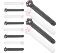 FRCOLOR 12pcs Cartoon Cat Paw Clips Cute Chip Clips Plastic Multipurpose Decorative Snack Sealing Clamps for Office Food Storage