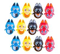 FRCOLOR 12Pcs Cartoon Tumbler for Adorable Home Decoration Bright Colors Safe Material Random Styles Cultivating Interest Traditional Chinese Culture