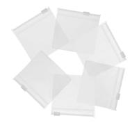 FRCOLOR 12Pcs Clear Zippered Pill Pouch Bags for Medicine Storage Reusable Travel Organizer for Jewelry Cosmetics More Compact Design Half Transparent