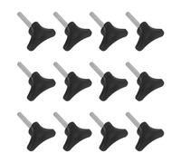 FRCOLOR 12Pcs Commode Chair Replacement Thumb Screws, Threaded Hand Fastener Screws for Portable Toilet Chair Legs, Bedside Toilet Seat Fastening Accessories for Bathroom Wheelchairs