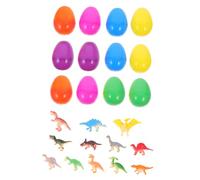 FRCOLOR 12pcs Creative Easter Dinosaur Eggs for Pull Back Dino Surprises for Egg Hunts and Decorations