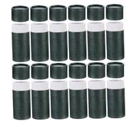 FRCOLOR 12pcs Dark Green Kraft Paperboard Tubes with Lid Refillable Round Containers for Essential Oil Bottle Packing Tea Incense Storage Portable Cylindrical Kraft Paper Canisters Elegant