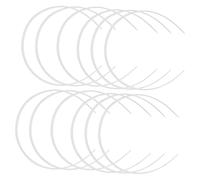 FRCOLOR 12pcs DIY White Plastic Headbands for Girls Women Hair Accessory for Adding Jewels Pearls Rhinestones Embellishments