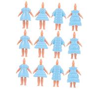 FRCOLOR 12Pcs Doll Body Accessories Set Creative DIY Doll Bodies with Smooth Surface Safe for Styles in Light Blue Parts and Play