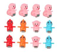 FRCOLOR 12pcs Electric Climbing Accessories Cartoon Dinosaur Pig Stair Climbing Slides Birthday