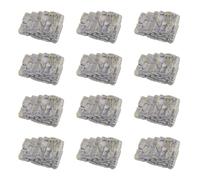 FRCOLOR 12pcs Fairy Mini Garden Ornament Stone Stairs Resin Steps with Moss Decorations 0.79x0.51x0.39in Unique Design Enhance Environment for Dollhouse and Balconies Pretend Play