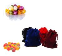 FRCOLOR 12pcs Flannel Drawstring Jewellery Pouches Bags 9x12cm Easy to Open and Close Gift Storage Bags for Sweets and Beads Suitable for Retailers and Jewellery Makers