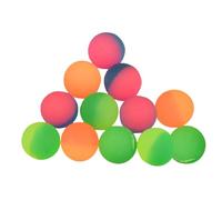 FRCOLOR 12Pcs Frosted Colored Bouncy Balls Dual-color Stress Relief for Carnival Party Game Balls Bulk Pack for Hand-eye Coordination and Outdoor Fun