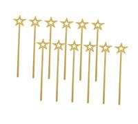 FRCOLOR 12pcs Glitter Star Princess Wands for Fairy Wand Sparkling Angel Sticks Party Favors for Birthday Wedding Cosplay and Dress-up Play