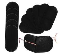 FRCOLOR 12pcs Large Black Reusable Non-Woven Fabric Eye Patches for Glasses Comfortable Lazy Eye Protection for Boys Easy Design for Travel and Home Use