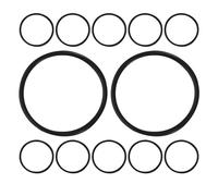 FRCOLOR 12pcs Microphone Shock Mount Elastic Bands 1.3inch Anti-vibration Rubber Rings for Condenser Mic Holder Compatible with Tabletop and Suspension Boom Arms