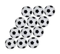 FRCOLOR 12pcs Mini Table Soccer Foosballs Replacement Balls for Tabletop Football Games Black and White Foosball Accessories for Indoor Fun and Party Use