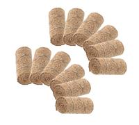 FRCOLOR 12pcs Miniature Hay Bales for Dollhouse and Fairy Garden Realistic Mini Straw Bale Decorations for Fall Village DIY Craft Accessories for Model Farms and Halloween Scenes