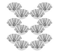 FRCOLOR 12pcs Muffin Tray Tart Mold 12pc Fluted Stainless Steel Non-Stick Creative Artistic for Experienced Bakers Family Gatherings Baking