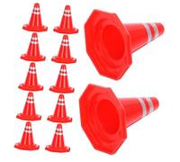 FRCOLOR 12pcs Sand Table Traffic Cones Roadblock Signs for DIY Play for Party Themes Outdoor Fun Weather Resistant Versatile Use