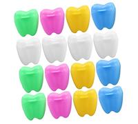 FRCOLOR 12Pcs Tooth Keepsake Box Durable Lost Tooth Container for Storing Newborn Teeth Memories Mix for Childhood Remembrance