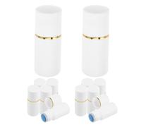 FRCOLOR 12pcs Topical Application Bottle Soft Sponge Cap Squeeze Bottle for Lotion and Essential Oils Refillable Sponge Applicator for Hair and Cosmetic Use