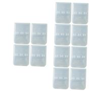FRCOLOR 12pcs Travel Toothbrush Holder Electric Toothbrush Head Case Compact Storage Box Portable Case for Brush Heads