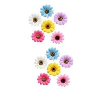 FRCOLOR 12pcs Unique Vintage Flower Hairpin Bohemian Style Sunflower Design Headpiece Fashion Bang Lip Clip Hair Accessory for Women