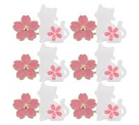FRCOLOR 12pcs Waistband Button for Jeans Cute Cat and Cherry Blossom Shape Alloy Adjustable Detachable Instant Fit Buttons for Everyday Wear