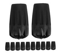 FRCOLOR 12pcs Walking Cane Tips PVC Durable Non Slip Hiking Pole Caps Replacement Ends for Trekking Sticks Walking Poles Outdoor Trail Use