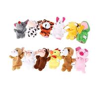 FRCOLOR 12Pcs Wear Resistant Finger Puppets Portable Story Dolls for Home Kindergarten Parties Educational for Early Childhood Interaction