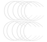 FRCOLOR 12pcs White Diy Headbands for Girls and Women Plain Plastic Hair Accessories for Everyday Use Hair Styling and Creative Headwear Crafts