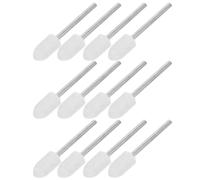 FRCOLOR 12pcs Wool Felt Polishing Wheel Buffing Kit with Shank, Bullet Shape Φ3x8mm Rotary Tool Accessories for Jewelry Polishing, Nail Drill, and Mirror Surface Finishing
