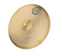 FRCOLOR 14-inch Low Volume Cymbals Quiet Practice Crash Cymbal Single Brass Drum Hardware Percussion Accessory for Drum Set Beginners and Artists