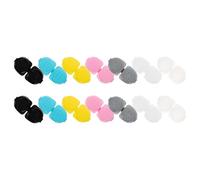 FRCOLOR 14pcs Contacts Lens Case Portable Eye Lens Case Lightweight Compact Flipping Cover Design Engraved Left and Right Inscriptions Texture Details Travel Storage Solution