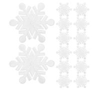 FRCOLOR 14pcs DIY Applique Patches Christmas Snowflake Iron Patches Snowflake Applique for Clothes for DIY Jackets Jeans Hats Craft Projects