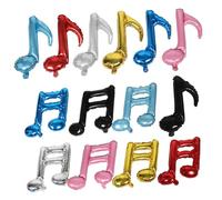 FRCOLOR 14pcs Musical Theme Balloons Inflatable Music Note Music Notes Balloons Aluminum Foil