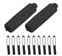 FRCOLOR 14pcs Soft Sponge Hair Rollers for Volume and Styling Heatless Self Grip Curlers with Comfortable Fabric Cover for Creating Natural Curls and Bangs at Home Salon