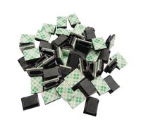 FRCOLOR 150 PCS Adhesive Cable Clips Wire Holder Clamps for Neat Wire Management Corrosion-resistant Plastic Cord Organizers for Home Office Car Easy Installation