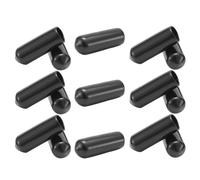 FRCOLOR 15pcs 8mm Rubber Protective Caps for Tent Stakes, Walking Stick Tips, and Trekking Poles - Soft End Covers for Ground Pegs, Hiking, Camping, and Outdoor Use