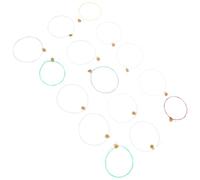 FRCOLOR 15pcs Brass Lyre Harp Strings Replacement Instrument Strings Comfortable Hand Feel and Sturdy Design for Professional Adults Musical Use Random Color