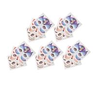 FRCOLOR 15PCS Cartoon Animal Face Stickers Glitter Fox Giraffe Unicorn Decals for Halloween Party Makeup Easy Peel and Residue Childrens Face Decoration