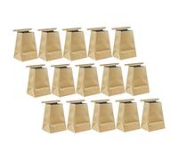 FRCOLOR 15pcs Disposable Carsickness Vomit Bags Large Opening Paper Trash Bags for Outdoor Car Travel Pregnancy Mylar