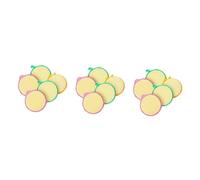 FRCOLOR 15pcs Double-Side Round Sponge Scouring Pad for Kitchen Cleaning Dishwashing Sponge Pad Soft Material for Household Dishwashing Tasks Reusable Cleaning Random Color