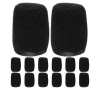 FRCOLOR 15pcs Elastic Microphone Protective Sleeve Wind Muff for Handheld Mic Sponge Internal Windscreen for Ktv Singing Stage Performance Noise Reduction Compatible with Various