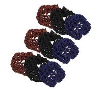 FRCOLOR 15pcs Elastic Women Hair Nets Handmade Crochet Bun Holders for Skating Ballet Dance Stylish Mesh Snood Cover for Nurses Professionals Quick Hair Management Compatibility