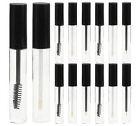 FRCOLOR 15pcs Empty Mascara Bottle Plastic Container Eyelash Brush Wand for DIY Makeup Kit Mascara Tube Eyeliner Applicator