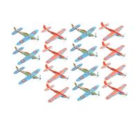 FRCOLOR 15Pcs Plane Lightweight Glider Airplane Models Outdoor Flying for Boys Educational Aircraft Cognition Stress Relief Family Fun Random Color