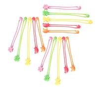 FRCOLOR 15pcs Silicone Stretch Bands Elastic Wrapping Straps for Bento Lunch Boxes Multipurpose Kitchen Bands for Bundling Vegetables Food Items and Tightening Bags Flexible Fit Easy