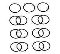 FRCOLOR 15pcs Trumpet Cornet Tuning Rubber O-Ring Bumper Stopper Musical Instrument Slide Buffer Pad Anti-Collision Ring for Brass Instruments