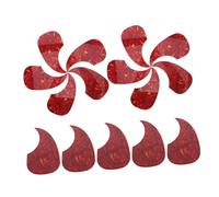 FRCOLOR 15pcs Waterdrop Shaped Acoustic Guitar Pickguard Sticker Protector Self Adhesive Scratch Plate for Folk Acoustic Electric Guitars Easy Application Visual Appeal Wide Compatibility