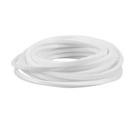 FRCOLOR 16ft Silicone Sealing Strip for Lunch Box Lid Replacement, Cuttable and Heat Resistant, Airtight Seal Gasket for Food Container and Bento Box, 6x6mm Diameter White Strip