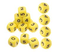 FRCOLOR 16pcs Acrylic Number Dice Set Portable Colored Dice for Math Teaching and Learning Educational Math Tools for Home School Tutoring Centers Enhancing Counting and Arithmetic Skills